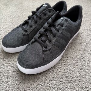 Adidas Men's Charcoal and Black Sneakers
